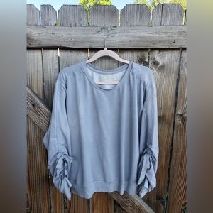 Zella tie sleeve sweatshirt